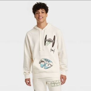 Star Wars Cream Hoodie for Men, Sz.XL